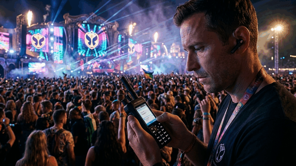 Radiocomunicação em grandes eventos: coordenação e segurança em escala máxima